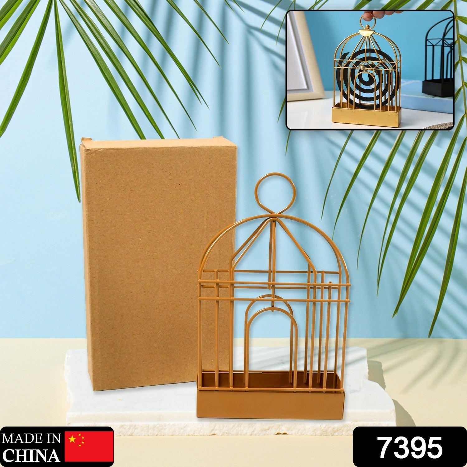 7395 Mosquito Coil Holder, Vintage Style Durable Household Mosquito Stand for Office Home DeoDap 7395 Mosquito Coil Holder, Vintage Style Durable Household Mosquito Stand for Office Home DeoDap